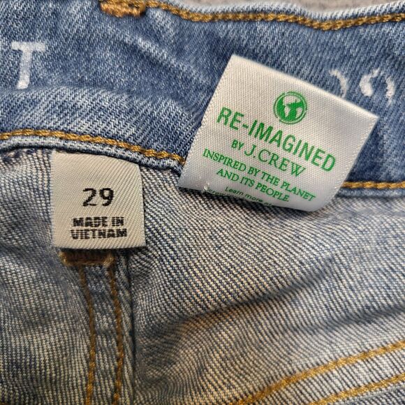 Arizona Jeans Womens 29 Blue Classic Straight Leg Distressed Stretch Denim - Picture 3 of 11